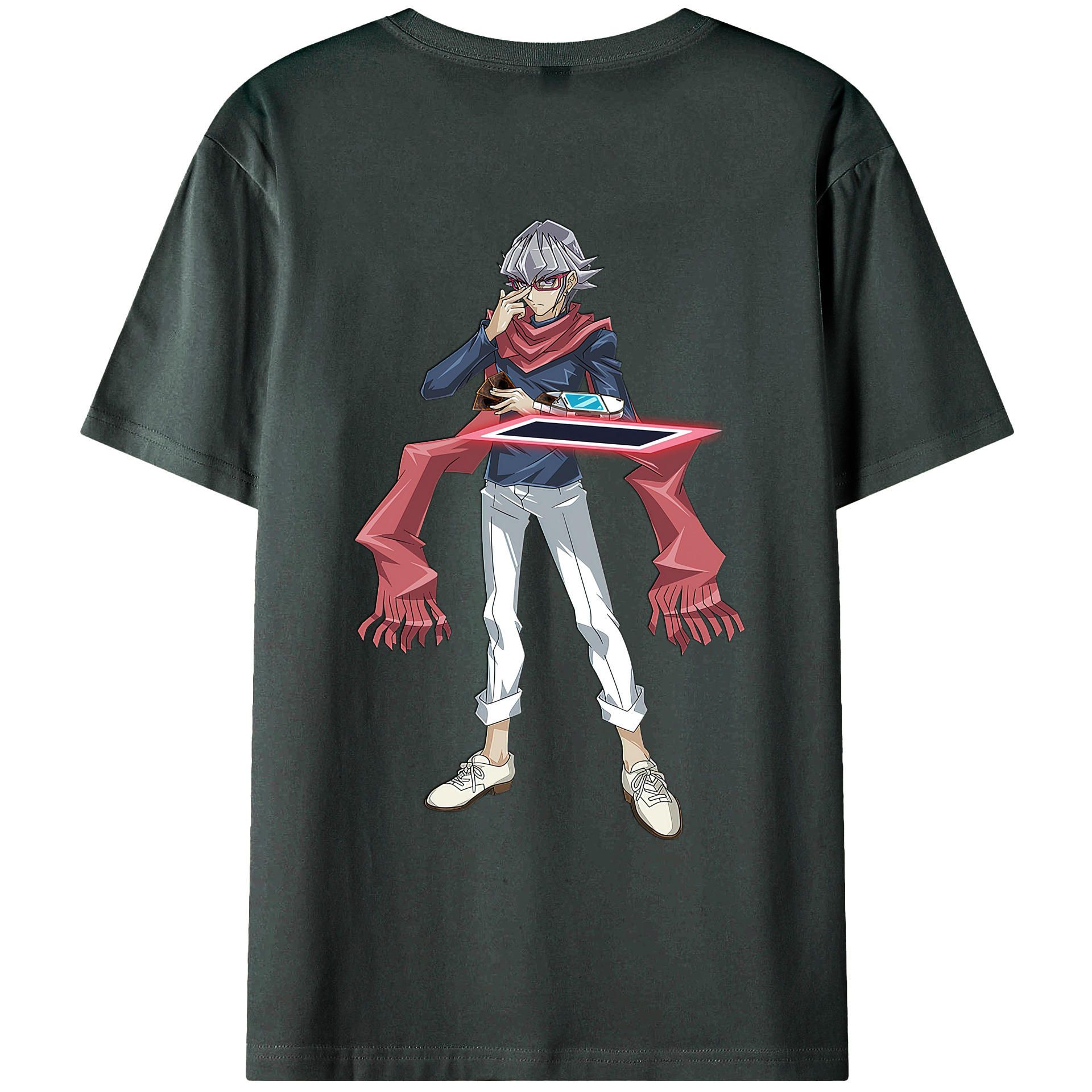 （画像用） 遊☆戯☆王 Yu-Gi-Oh! 綿100％ メンズ半袖Tシャツ（バックプリント） 通気性